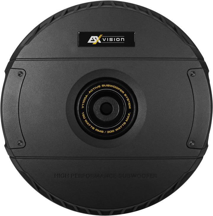 ESX V1100A - 28cm (11") AKTIV Bass für Reserverad-Mulde | Class-A/B Power mit 300 Watt und Kabel-Fer
