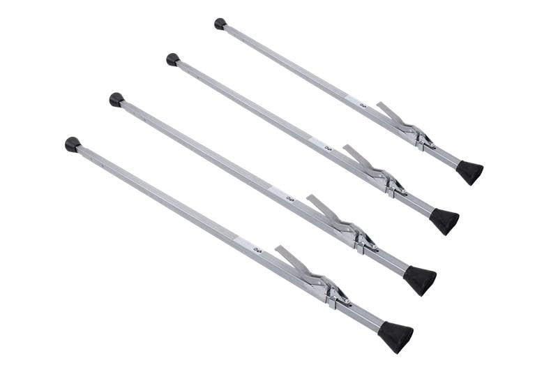 UNITRAILER Spreizstange 4er Set zur Ladungssicherung 1880-2852mm Klemmbalken Sperrstange verstellbar