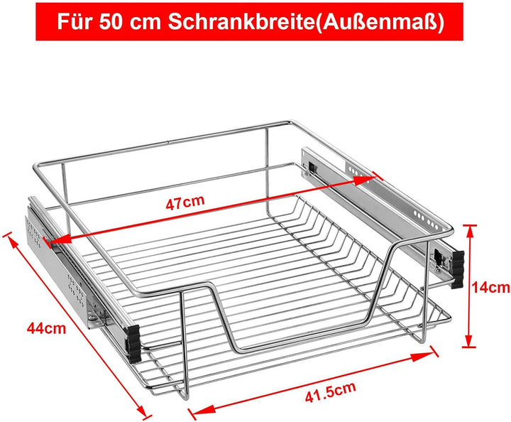 2er Küchenschrank Teleskopschublade Apothekerschrank Schlafzimmerschublade Einsatz Teleskopschienen