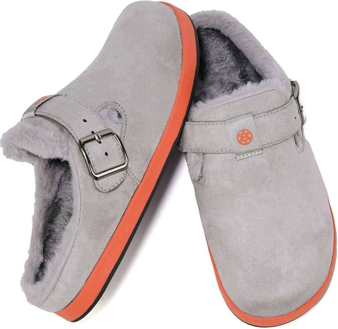 Sisttke Hausschuhe Herren Damen Lined Clogs Wildleder Flauschige Gefüttert Pantoffeln Wärme Slipper