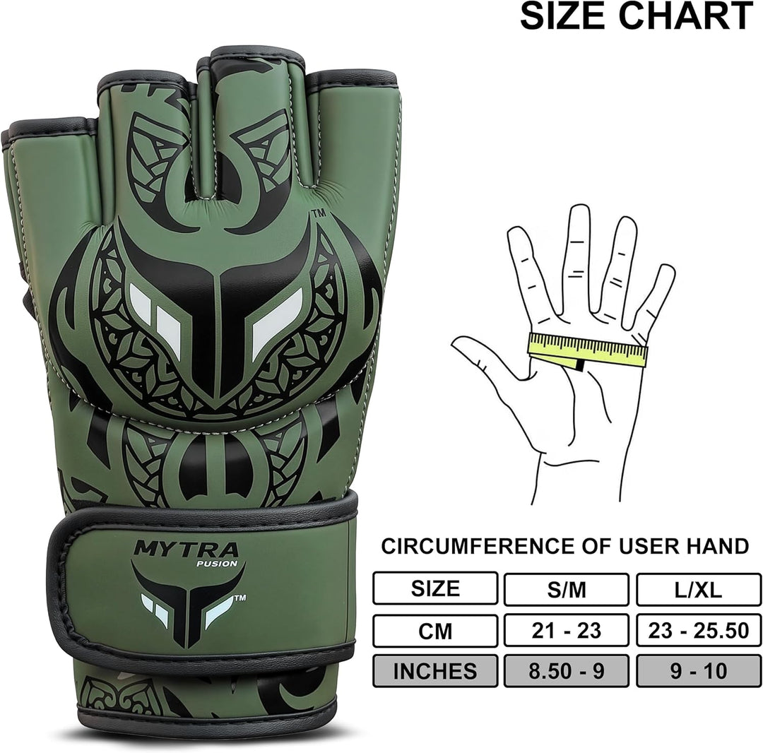 MMA Handschuhe Männer und Frauen — Atmungsaktives Offenes Handflächendesign Grappling & MMA Sparring