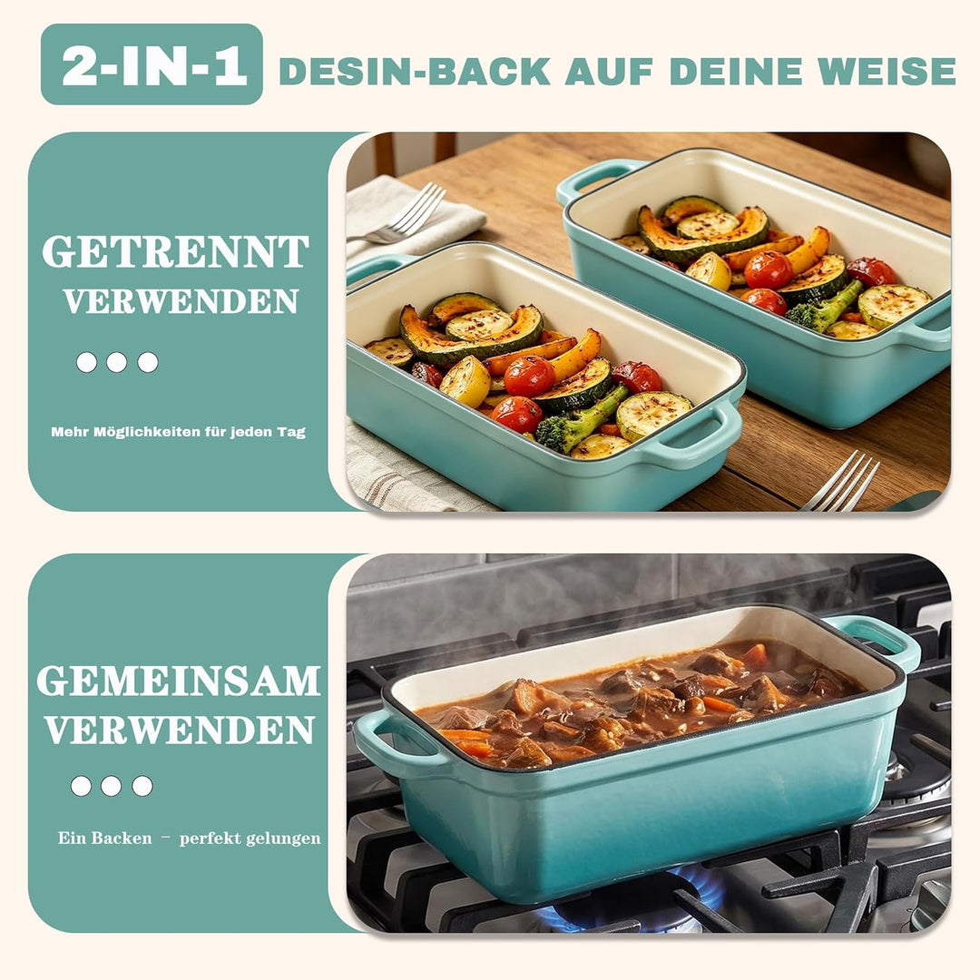 5.68 L Gusseisen Brotbackform,Brotbacktopf mit Deckel,Gusseisen Topf Brot Backen,Brotformen zum Back