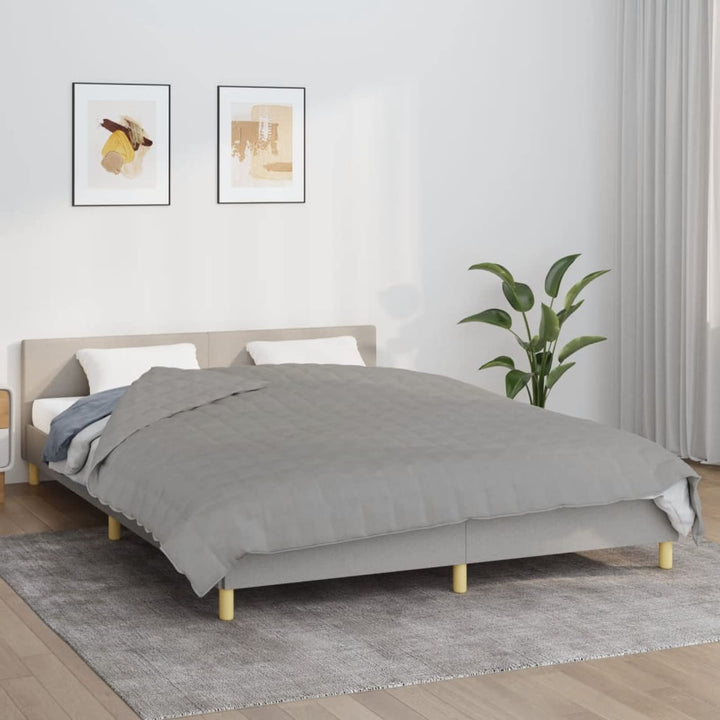 Gewichtsdecke Weighted Blanket Schwere Decke Zum Schlafen Schwere Decke Grau 220x240 cm 11 kg Stoff