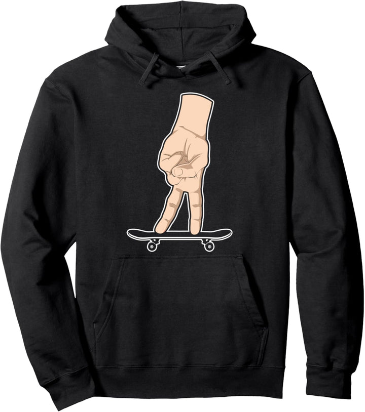 Cooles Fingerboard Hobby Skateboarding Pullover Hoodie