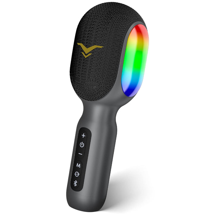 Karaoke Mikrofon, LED Drahtloses Bluetooth , Tragbare Kinder mit Musik Aufnahme, Begleitungsmodus, H