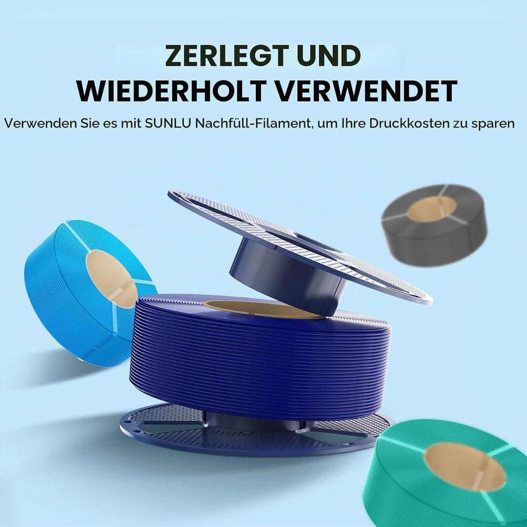 SUNLU PLA Filament 1.75mm,Sauber Gewickelt 3D Drucker Filament PLA 1.75mm,Massgenauigkeit +/- 0,02mm