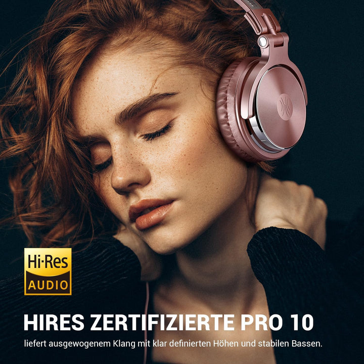 Oneodio Over Ear Kopfhörer Mit Kabel Geschlossene Studiokopfhörer Mit Share Port Mikrofon Adapter-Fr