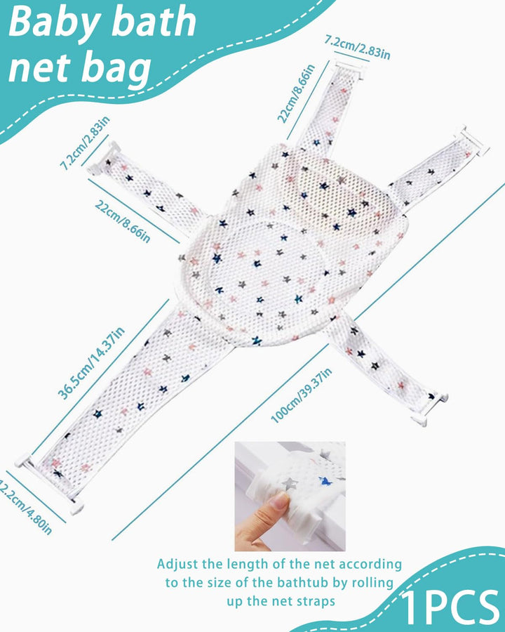 badewanneneinsatz Baby, Baby Dusche Netz, Verstellbares Badesitznetz, Baby Badekissen, rutschfestes