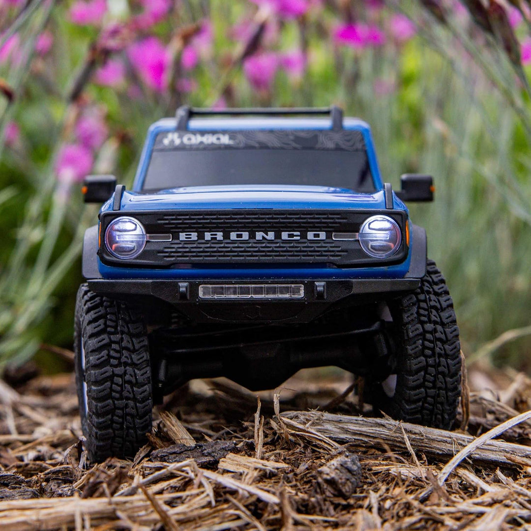 Axial 1/30 SCX30 Ford Bronco 4X4 RTR Brushed RC Rock Crawler, Blau, Blau