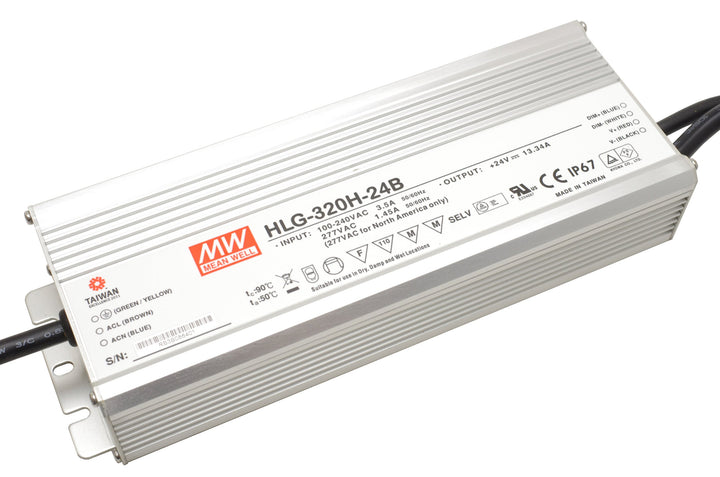 LED Treiber Dimmbares LED Netzteil MeanWell HLG-320H-24B 320 W 24 V/DC 13,33 A LED Konstantspannung