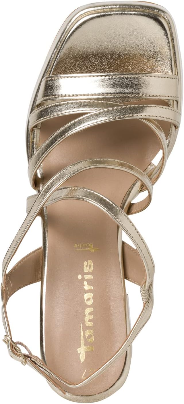 Tamaris Damen 1-1-28366-20 Sandale 36 EU Light Gold, 36 EU Light Gold