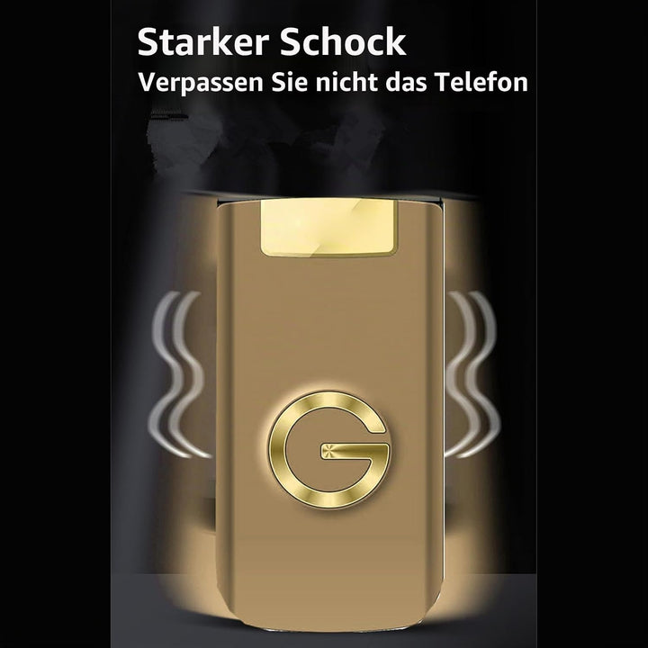 G9000 Flip Phone Entsperrtes GSM-Dual-SIM-Handy für Senioren (Gold)