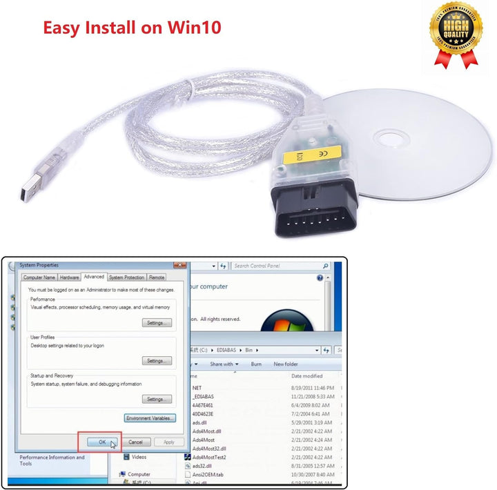 AntiBreak Ediabas k+dcan dcan USB obd2 Switch interfacen k can kdcan dcan Cable Switch Interface