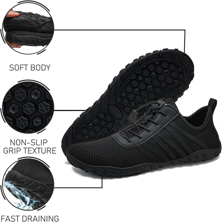 Badeschuhe Herren Damen Barfussschuhe Wasserschuhe Schwimmschuhe Strandschuhe für Surfen,Tauchen,Boo
