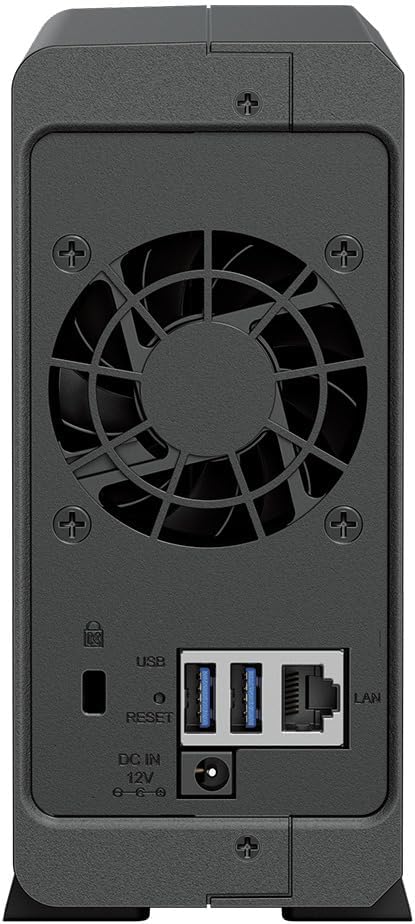 Synology DS124 1-Bay Diskstation NAS (Realtek RTD1619B 4-Core 1.7 GHz 1GB DDR4 RAM 1xRJ-45 1GbE LAN-