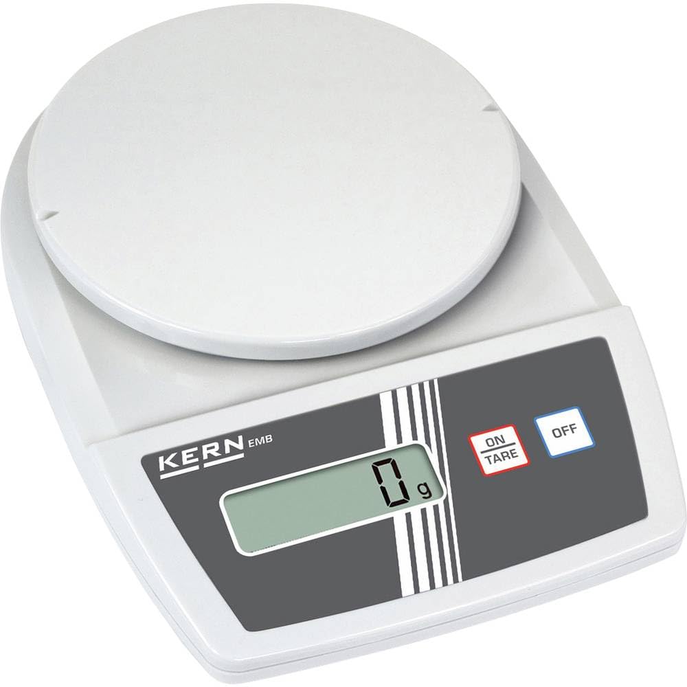 KERN Schulwaage EMB 5.2K1 (Laborwaage, Wägeplatte 150 mm, Wiegebereich max. 5200 g, Ablesbarkeit 1 g