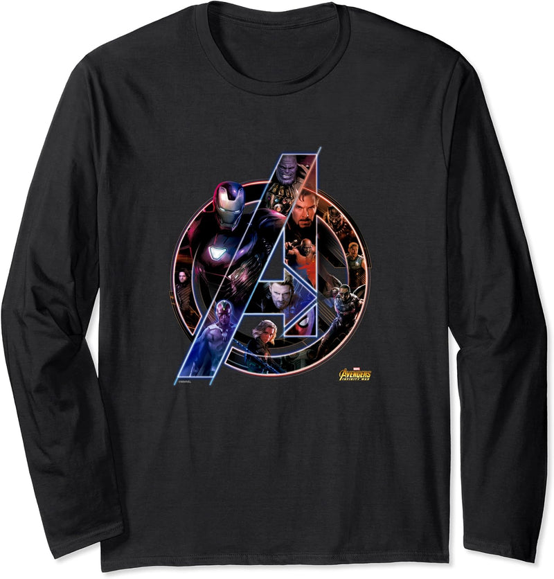 Marvel Avengers Infinity War Neon Team Langarmshirt