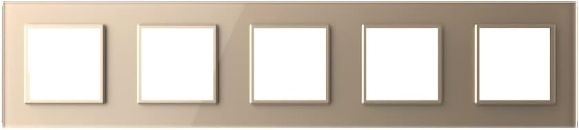 LIVOLO Glas Touch Lichtschalter Funkschalter Steckdosen Wechselschalter uvm in gold (Rahmen: VL-C7-S