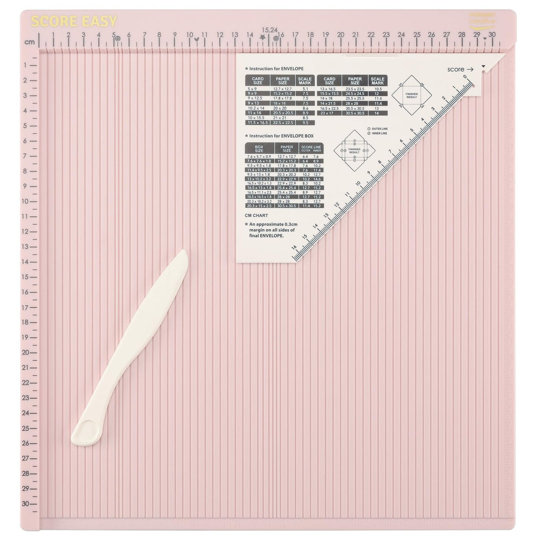 Vaessen Creative Score Easy Falzbrett cm/Metric Roze, Rosa Rosa Single, Rosa Single