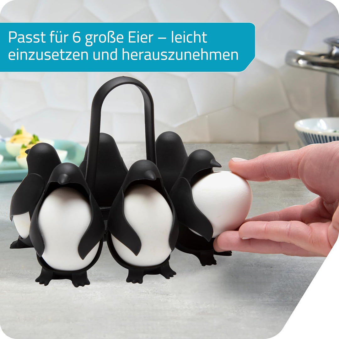 Peleg Design Egguins – Pinguin-förmiger Eierspender & Eier Aufbewahrung – Eierkocher & Kühlschrank O