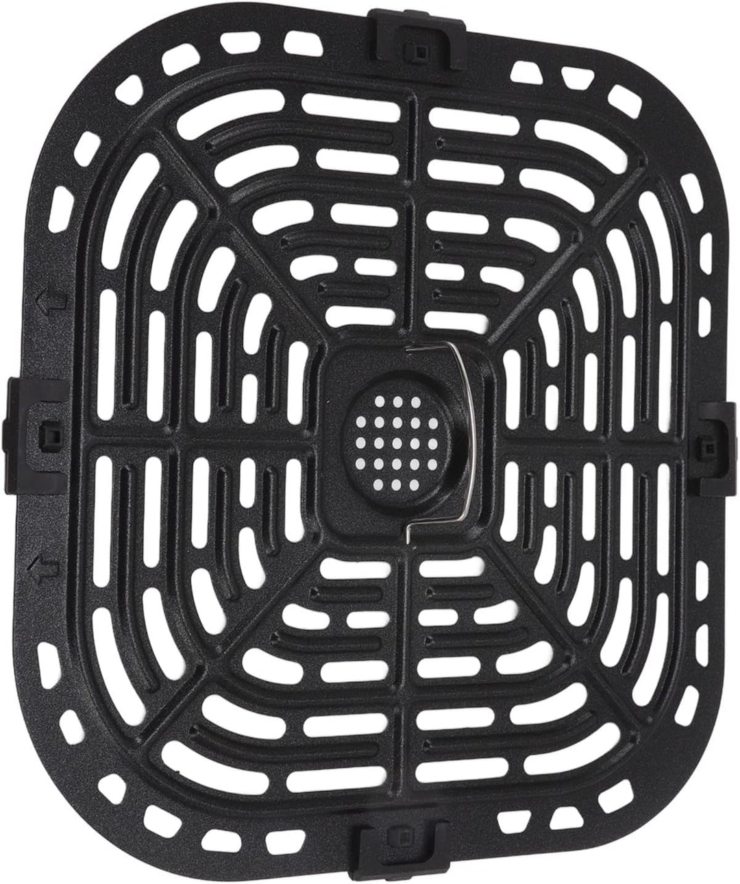 Quadratische Grillpfanne 24x23 cm für Heissluftfritteuse Zubehör, Ersatz Backplatte für Fritteusen A