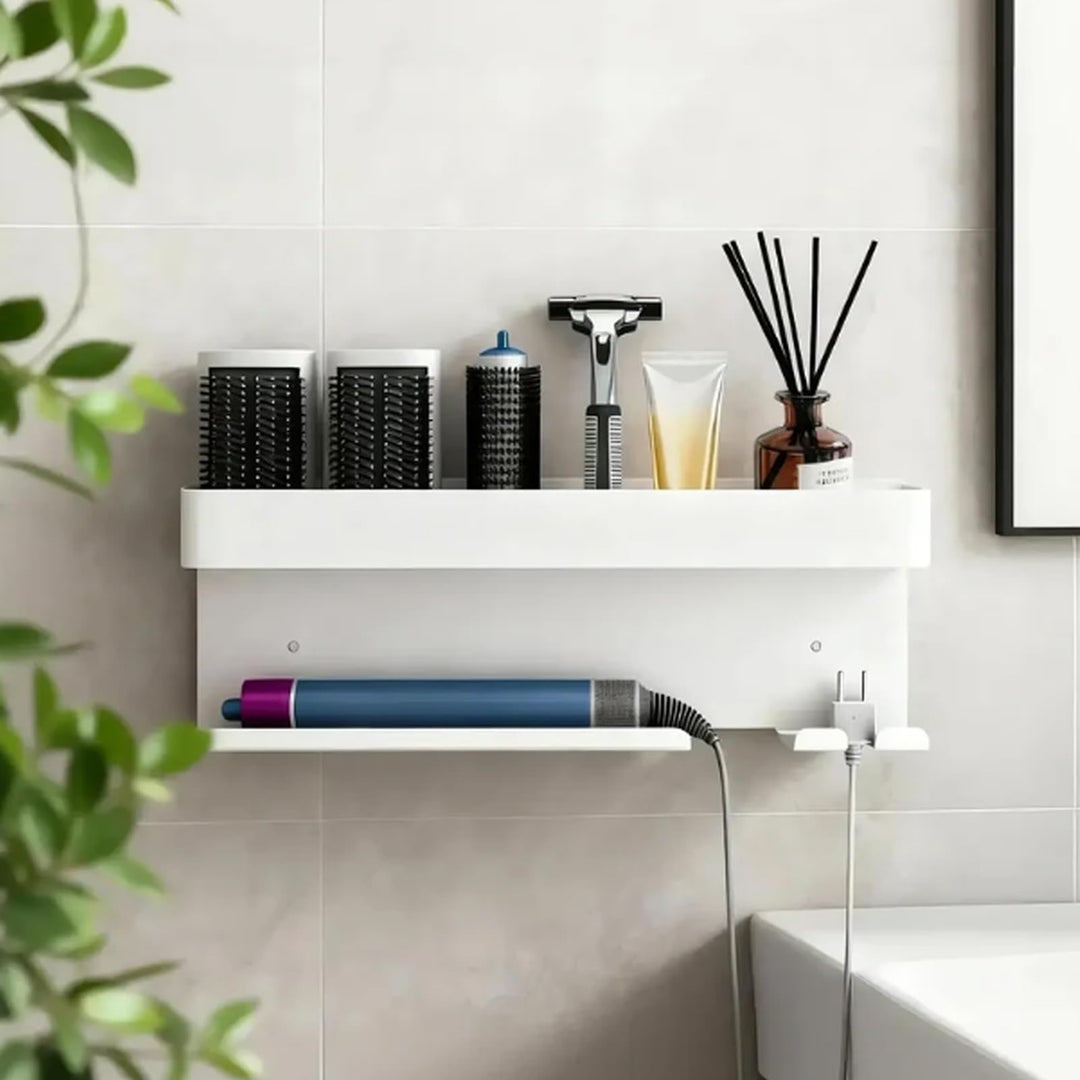 Wandhalterung Curling Halter Organizer Stand Lagerregal für Dyson Airwrap, Edelstahl ohne Stanzen Au