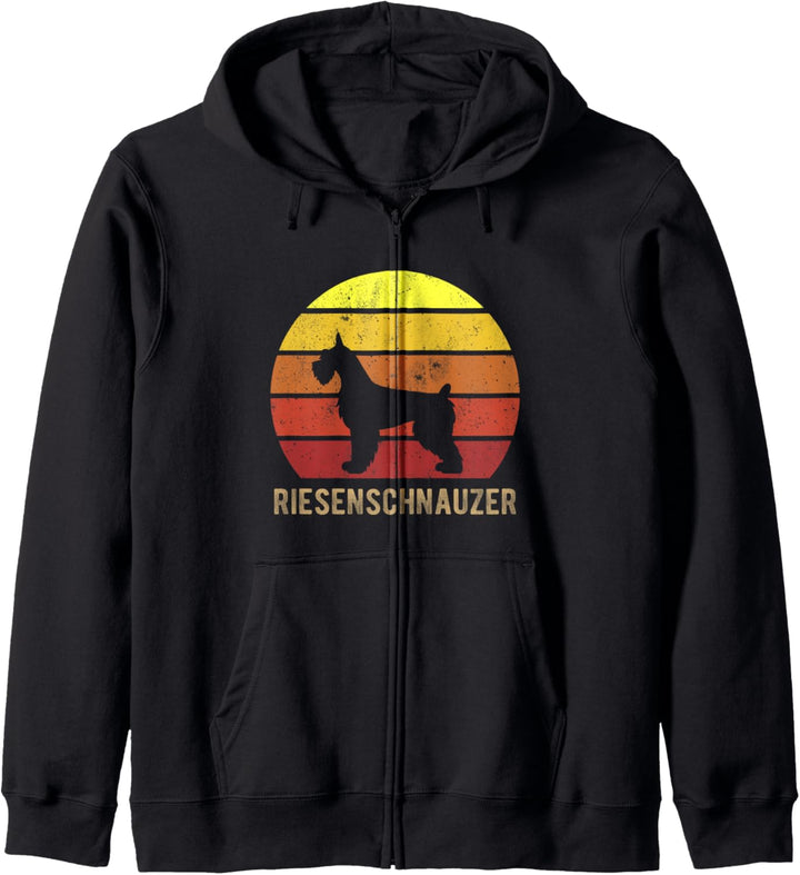 Riesenschnauzer Dog Vintage Riesenschnauzer Dog Lover Kapuzenjacke