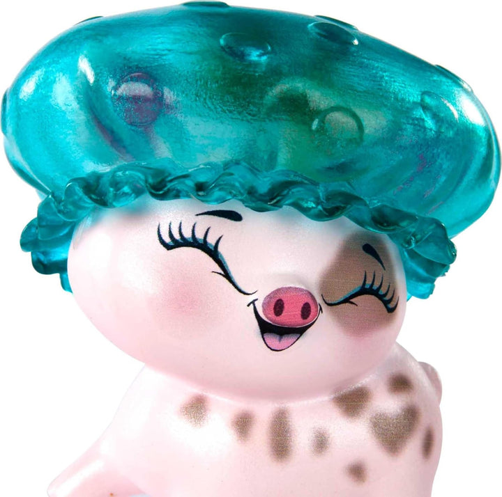 Enchantimals GJX36 - Badespass Spielset mit Petya Pig Puppe, 2 Ferkel-Figuren (1 Davon mit Farbwechs