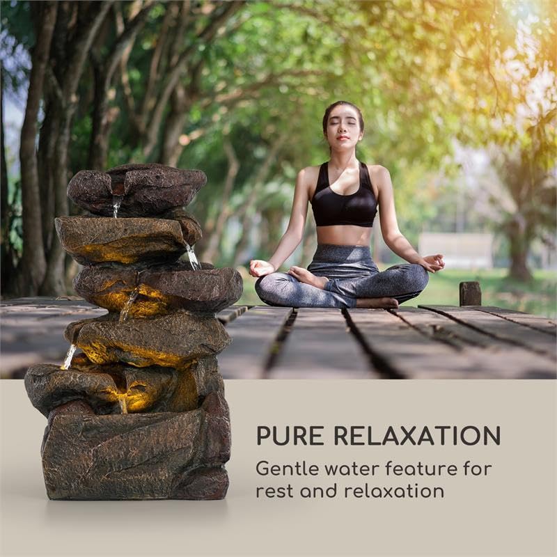 blumfeldt Savona Solarbrunnen,inkl. Solarpanel,Leistung: 2,8 Watt,Lithium-Ionen-Batterie (ca. 5h Lau