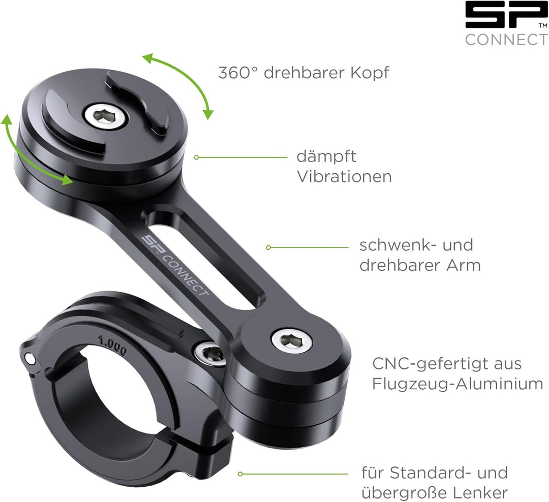 SP CONNECT Moto Bundle II mit Anti Vibration Module | SPC+ | Universal Phone Case SPC+ L | Universal