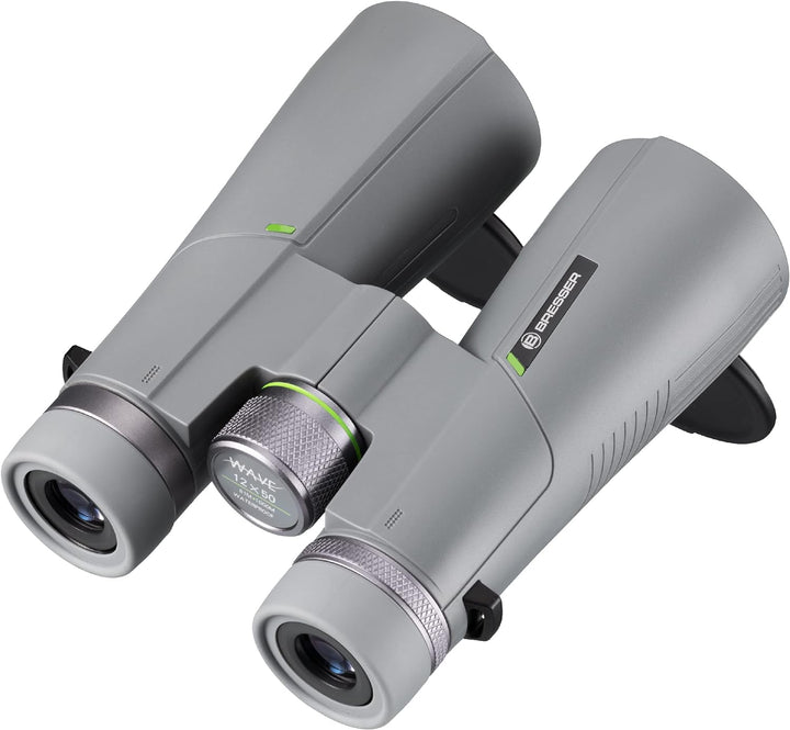 Bresser Fernglas 12x50 Wave, wasserdicht, mit hoher Vergrösserung, BaK-4-Glas, UR-Vergütung und Bril