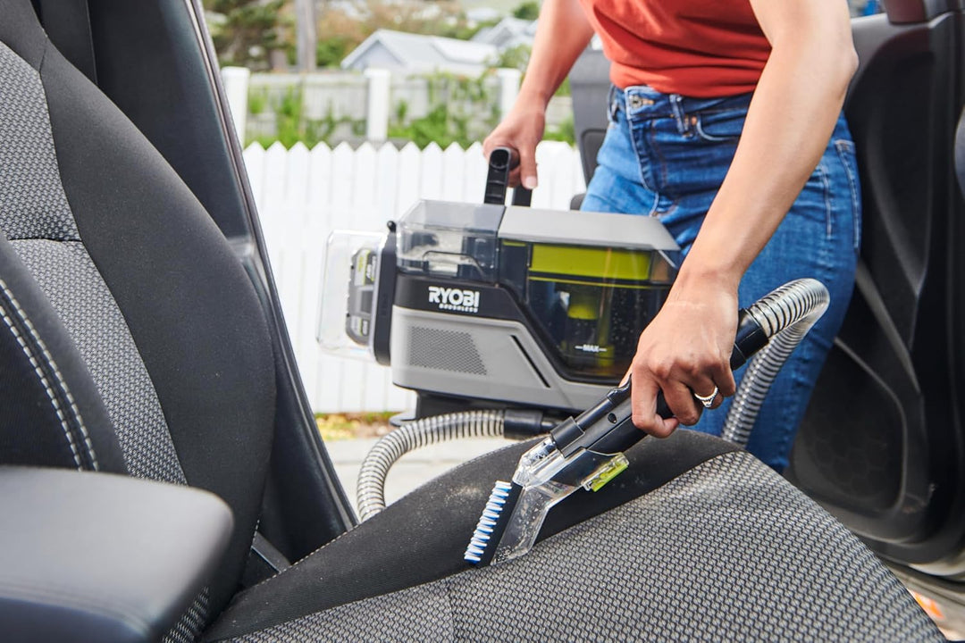 RYOBI 18 V ONE+ Akku-Textilreiniger Pro RDC18BL-0, kraftvolle Fleckenentfernung, 2in1-Waschbürste, D