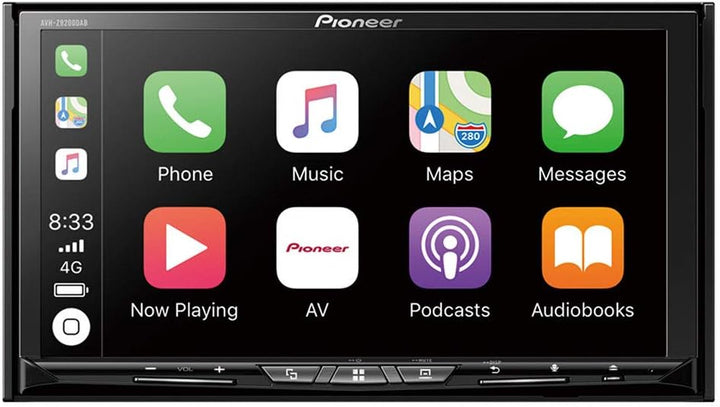 Pioneer AVH-Z9200DAB 2-DIN-Multimedia Player, ausklappbarer 7-Zoll ClearType-Touchscreen, Smartphone