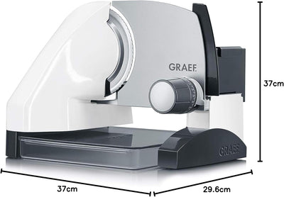 GRAEF Allesschneider S50001 inkl. Aufbewahrungsbox & MiniSlice-Aufsatz, weiss