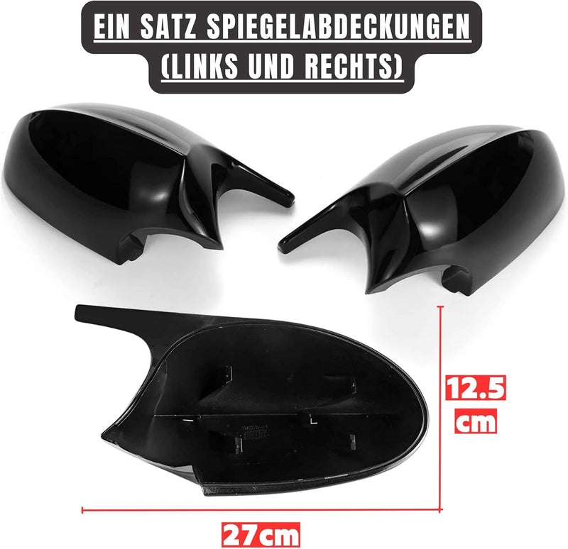 M Sport Spiegelkappen Aussenspiegelkappen für BMW E90 E91 2005-2008 E92 E93 2006-2010 Vorfacelift Mo