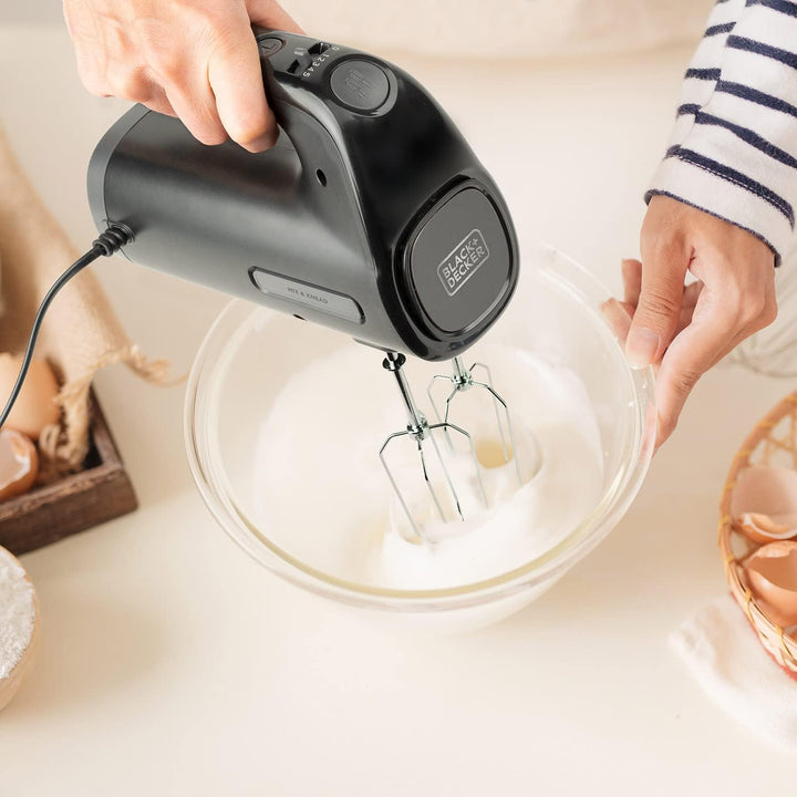 BLACK+DECKER BXMX300E Elektrischer Stabmixer, 300 W, BPA-frei, 5 Geschwindigkeiten, Turbo, abnehmbar