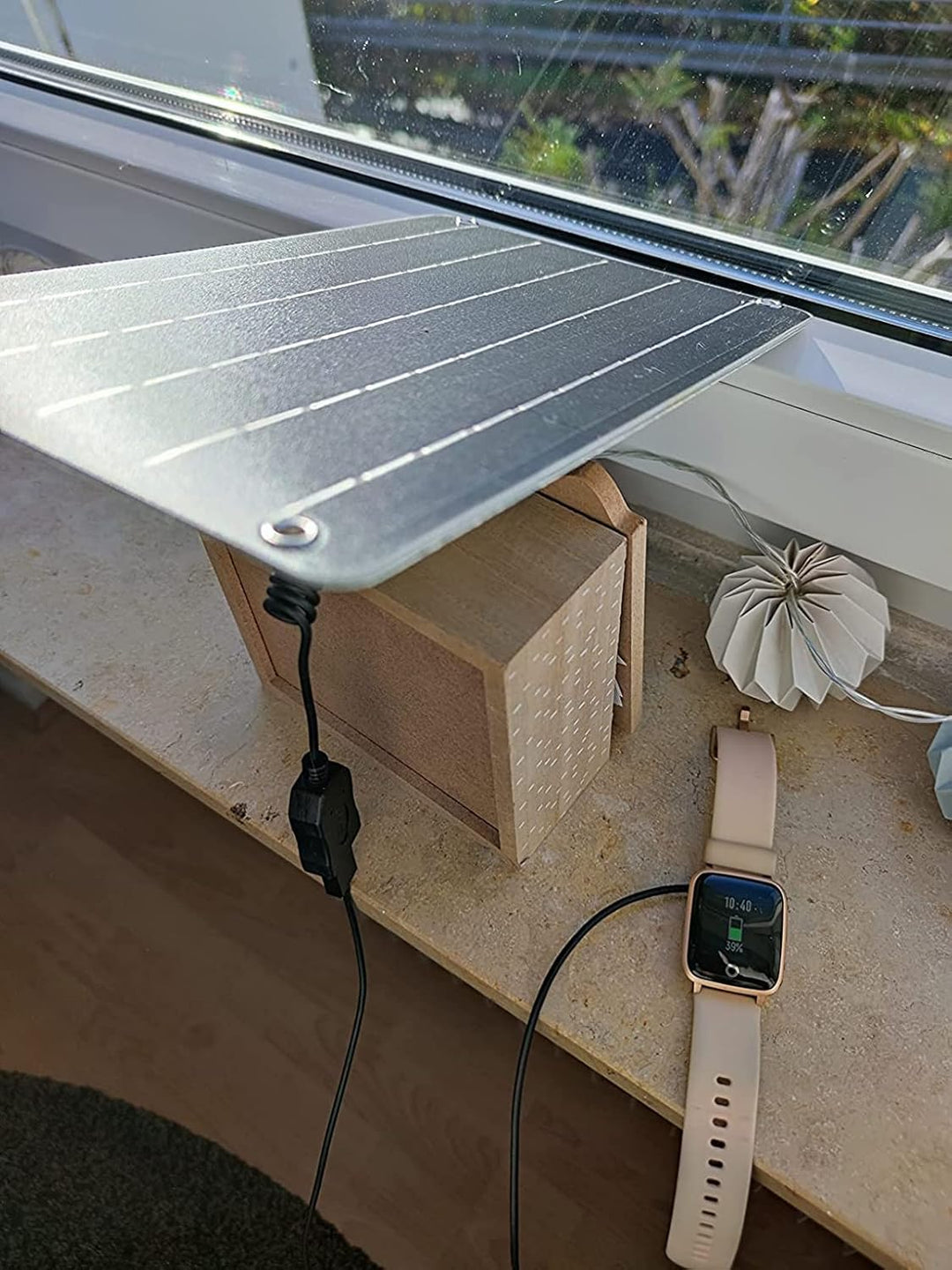 FlexSolar Solar Ladegerät USB 6W 5V Hochleistungs-monokristallines Modul, wasserdichtes Solarladeger