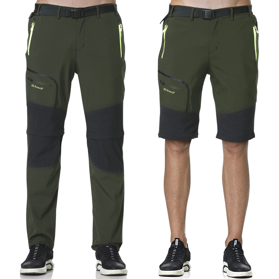 Herren Wanderhose Zip Off Trekkinghose Outdoorhose Wasserdicht Schnelltrocknend Softshellhose Abnehm