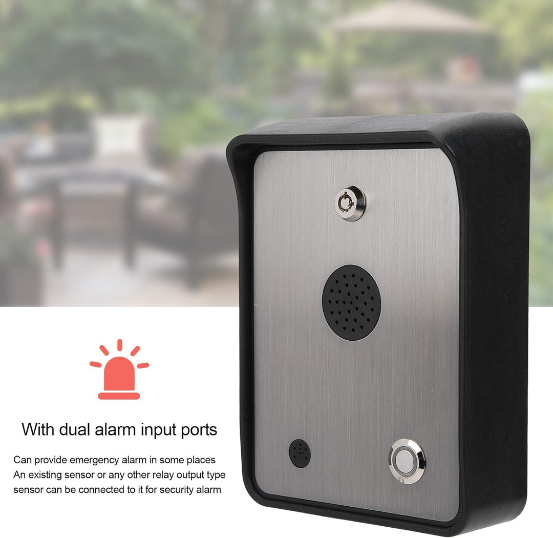 Notruftelefon GSM Freisprechanlage Audio Intercom Alarm Access Control System Geeignet für unbemannt