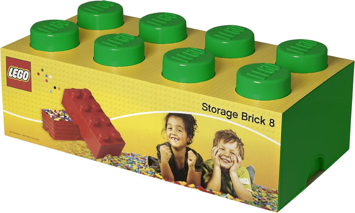 LEGO Lizenzkollektion 40041734 Stapelbare Aufbewahrungsbox, 8 Noppe, dunkelgrün