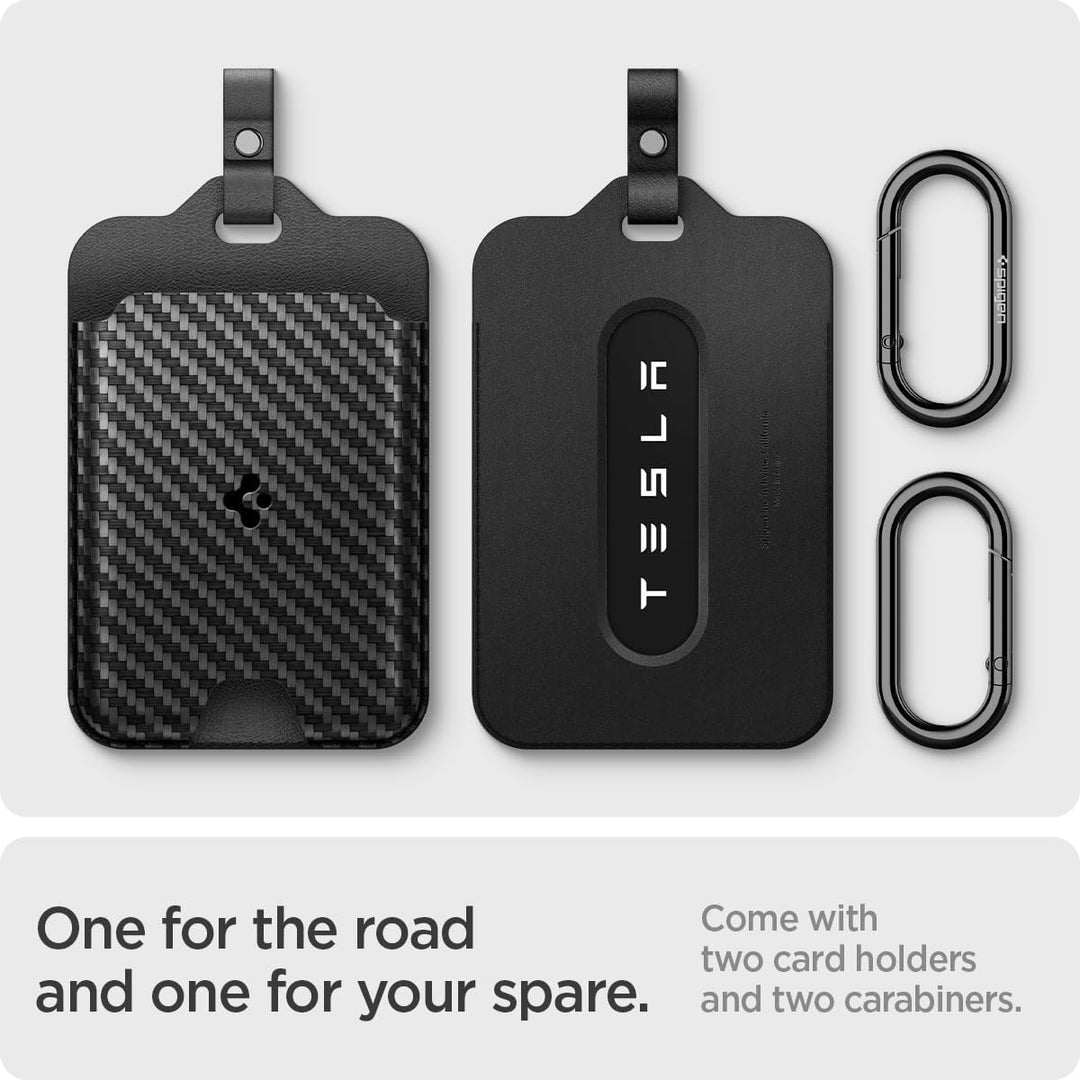 Spigen Air Fit Schlüssel Karten Halter für Tesla Model Y (~2026 Juniper) Model 3 (~Highland 2026) Mo