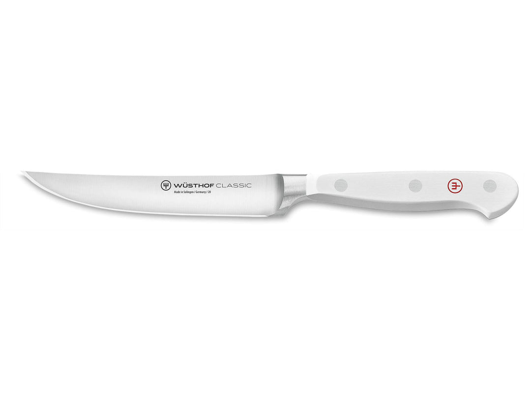 WÜSTHOF Classic White Steakmesser 12 cm Weiss Einzelmesser, Weiss Einzelmesser