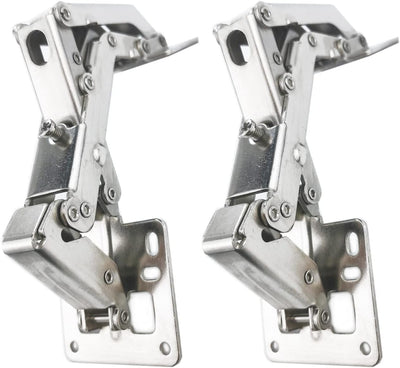 Qrity 4 Stück Scharniere 170° Möbelscharnier Soft Close Türscharniere Hydraulische Sanftes Schliesse