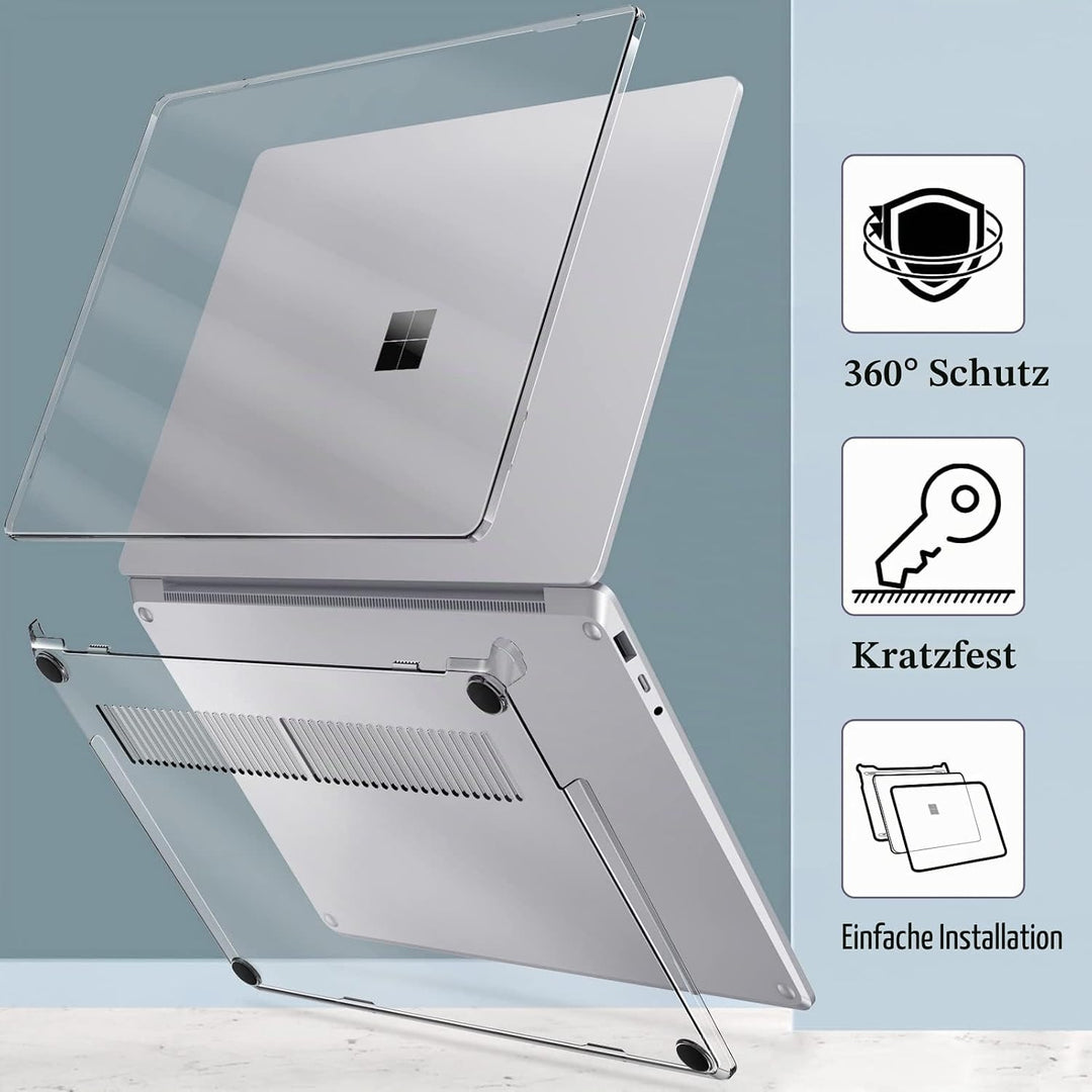 Fintie Hülle Kompatibel mit 15 Zoll Microsoft Surface Laptop 5/4/3 mit Metall-Tastatur (Modelle 1872