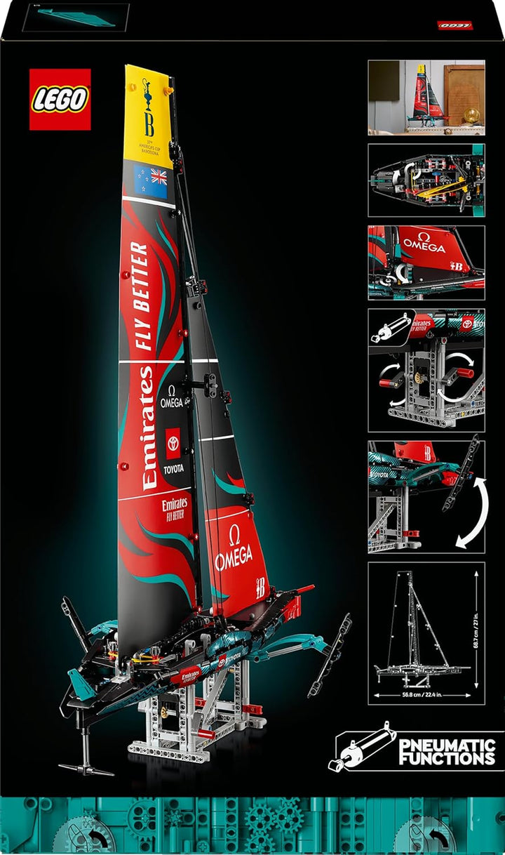 LEGO Technic Emirates Team New Zealand AC75 Rennjacht, Bauset mit Segelboot für Erwachsene, Geschenk