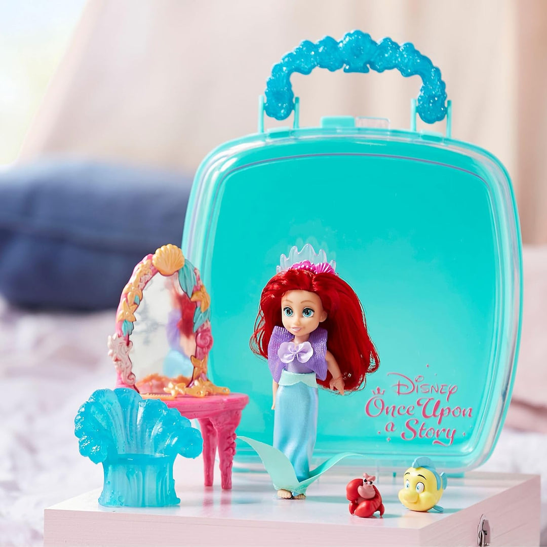 Disney Store Offizielles Arielle Minipuppen-Spielset, Arielle, die Meerjungfrau, Once Upon a Story K