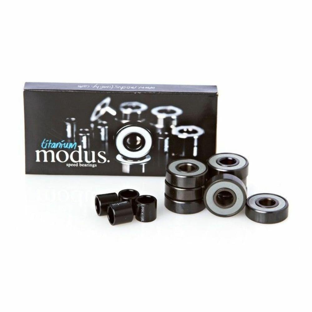 MODUS 'Titanium' Bearings. x8. Black O/S, Black O/S