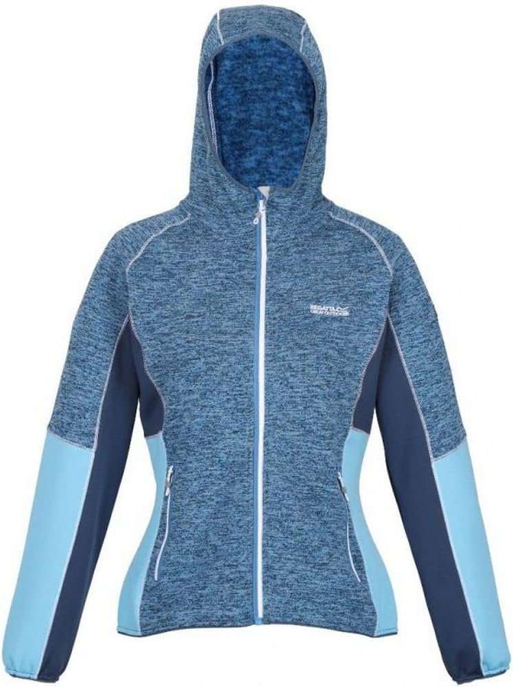 Regatta Strickfleecejacke Damen mit Kapuze 40 Schwarz, 40 Schwarz