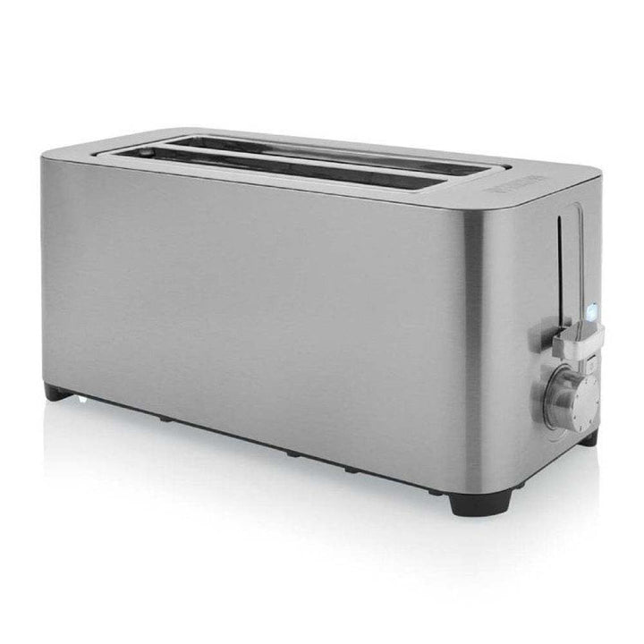 Princess 142402 Steel Toaster 2 Langer Schlitz - 7 einstellbare Stufen - 1400 W 4 Toasts Langer Schl