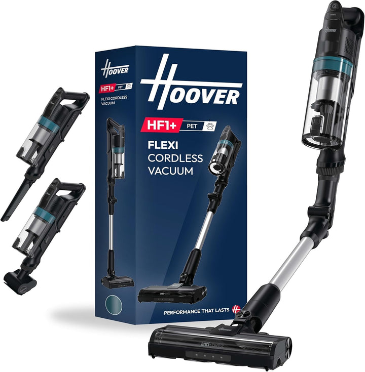Hoover Akku-Staubsauger kabellos HF1 Plus mit flexiblem Rohr, Turbo-Modus, Universalbodendüse mit An